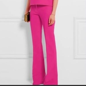 Victoria Beckham for Target fuchsia twill flared trousers